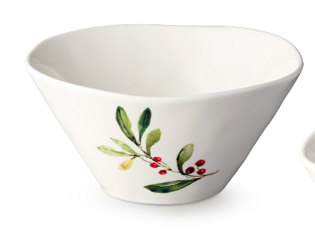 Holly and Vines Ice Cream Bowl