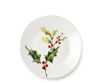 Holly and Vines Dessert Plate