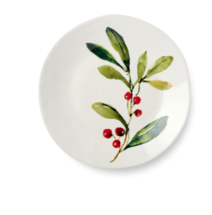 Holly and Vines Dessert Plate