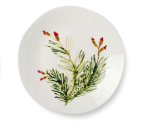 Holly and Vines Dessert Plate