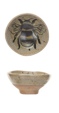 Insect/Bird Stoneware Dish
