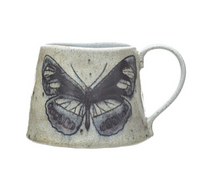 Insect/Bird Stoneware Mug