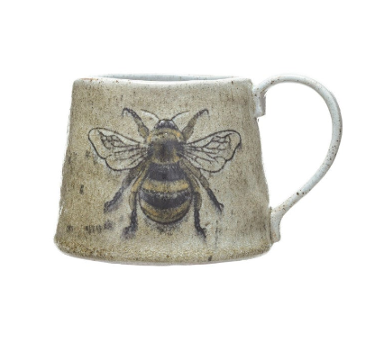 Insect/Bird Stoneware Mug