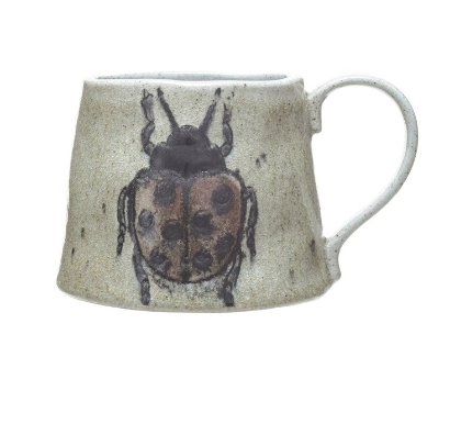 Insect/Bird Stoneware Mug