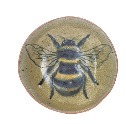 Insect/Bird Stoneware Plate
