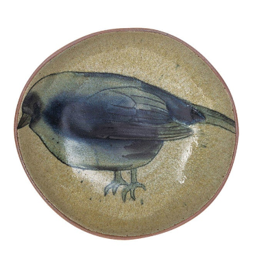 Insect/Bird Stoneware Plate