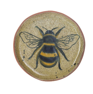 Insect/Bird Stoneware Plate