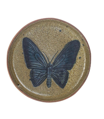 Insect/Bird Stoneware Plate