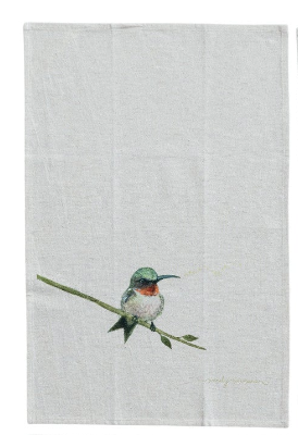Bird Printed Tea Towel