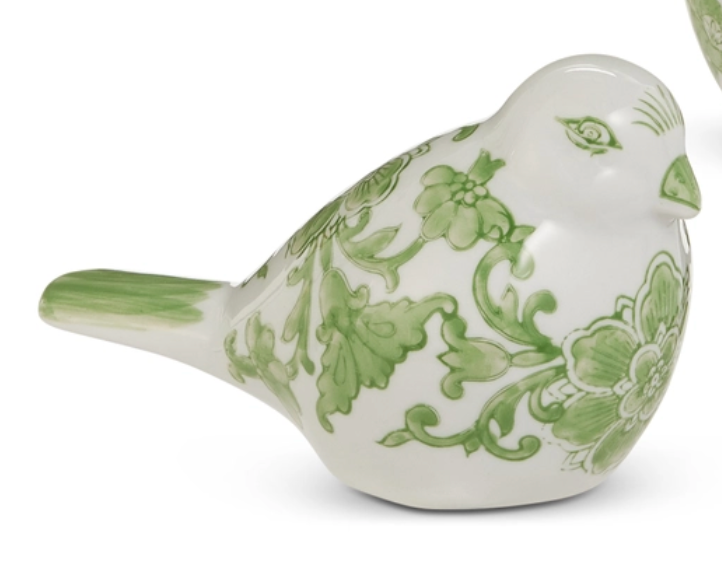 Green and White Bird