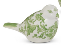 Green and White Bird