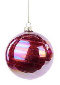 Glitter Swirl Glass Ornaments