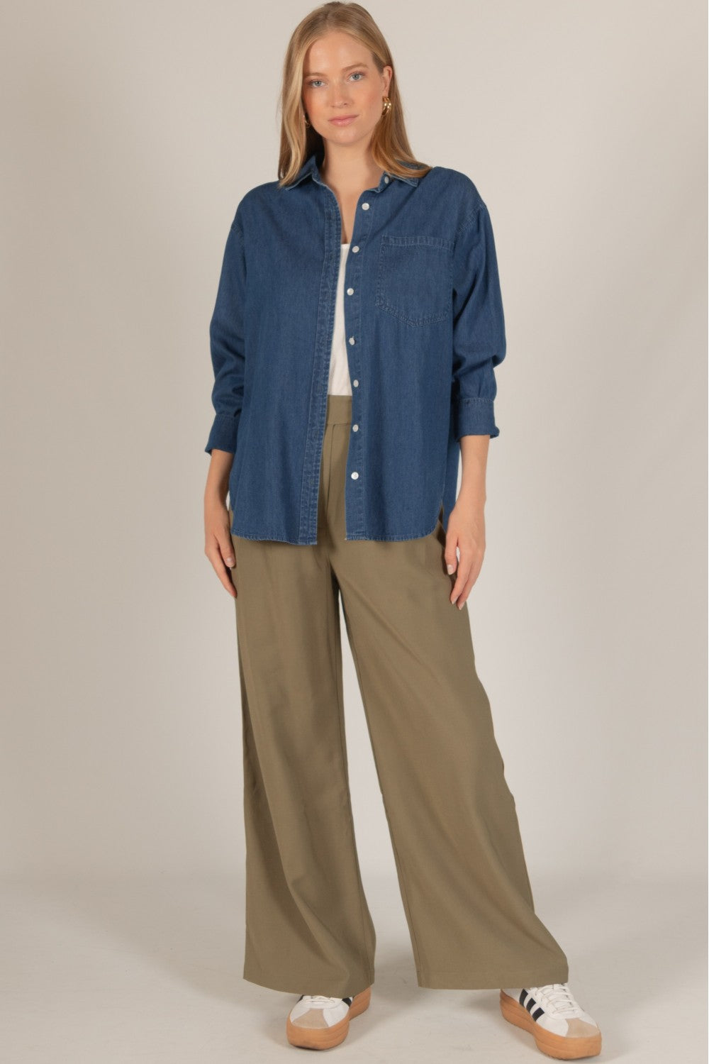 Cotton Button Up Shirt