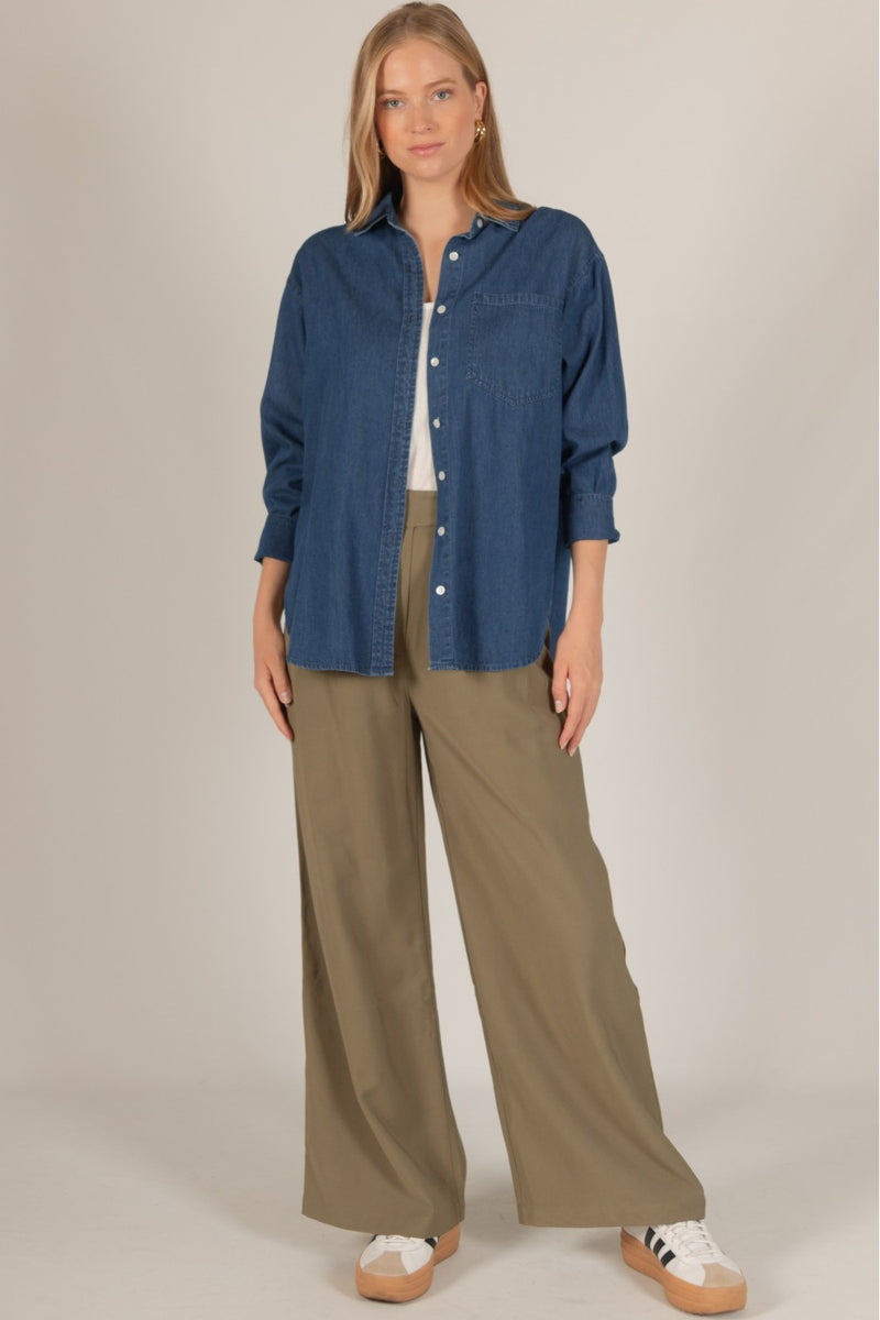 Cotton Button Up Shirt