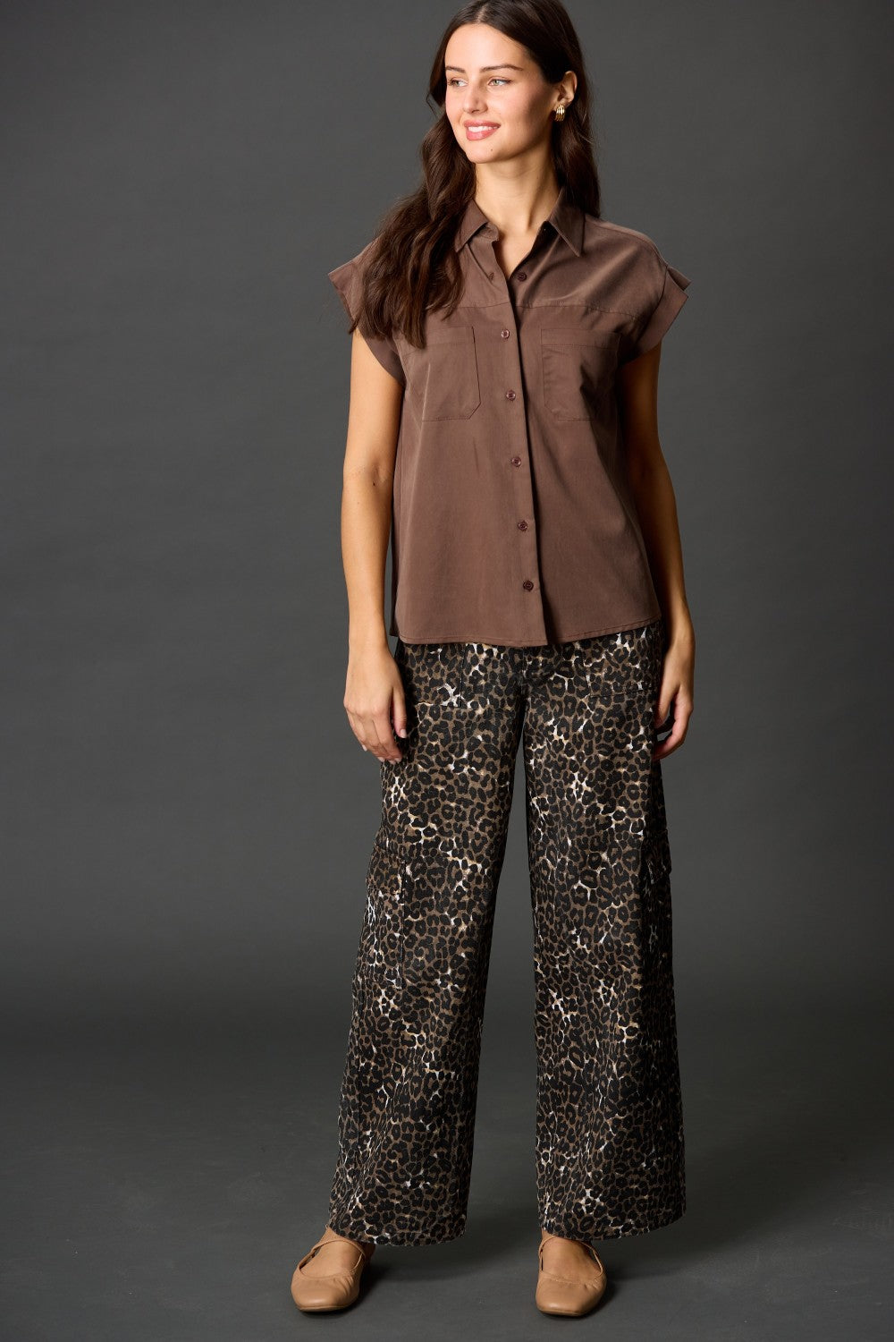 Woven Button Up Shirt