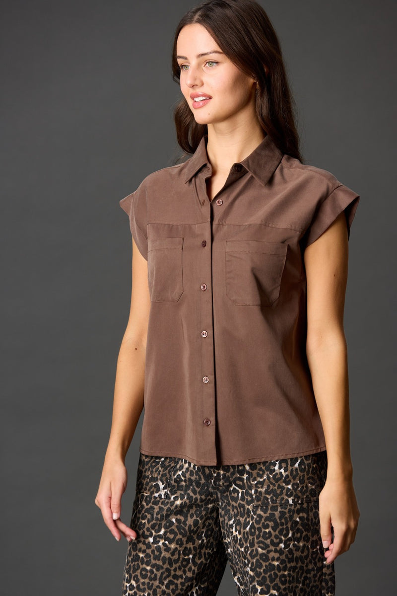 Woven Button Up Shirt