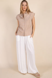 Woven Button Up Shirt