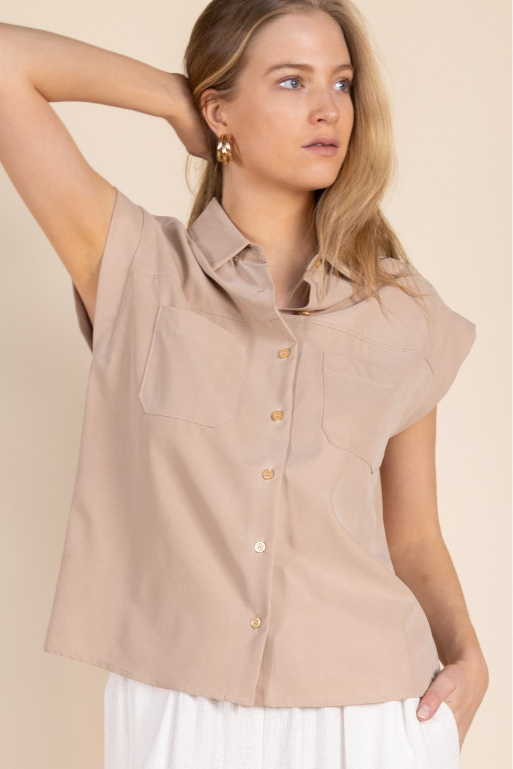 Woven Button Up Shirt