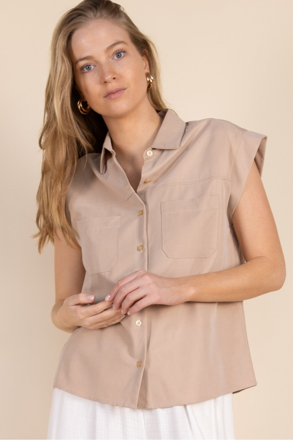 Woven Button Up Shirt