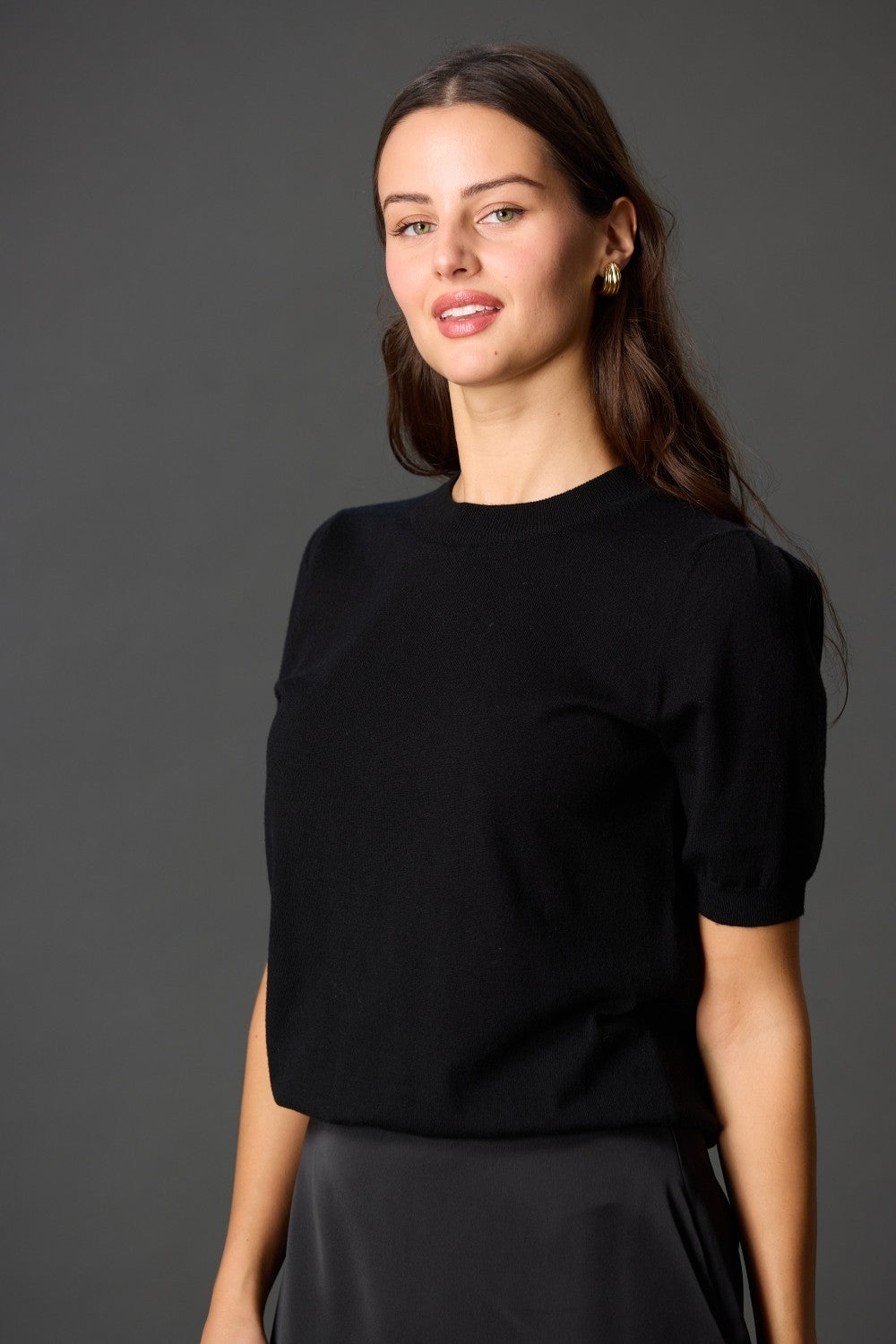 Puff Sleeve Knit Top