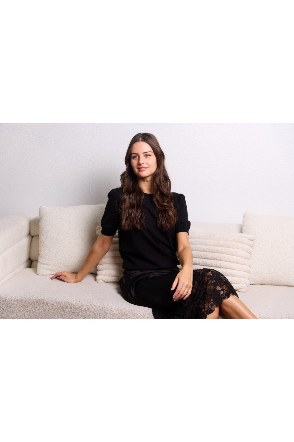 Puff Sleeve Knit Top