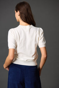 Puff Sleeve Knit Top