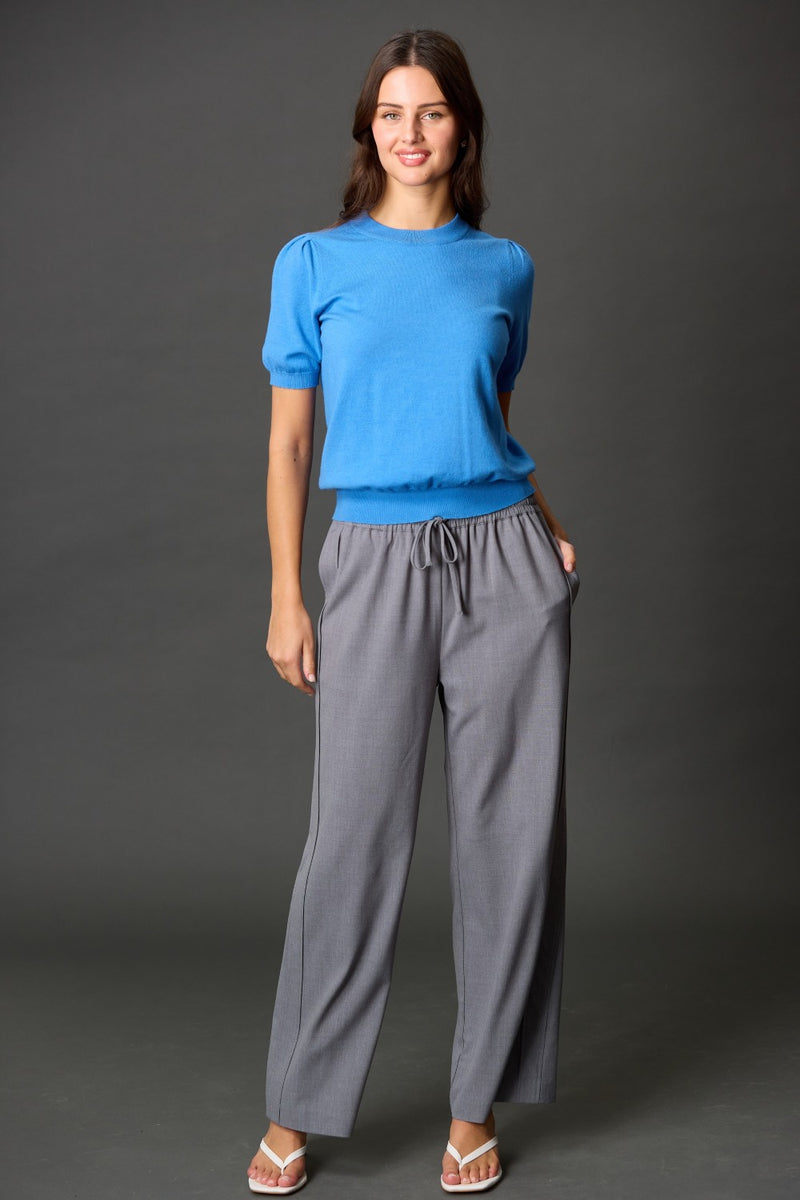 Puff Sleeve Knit Top