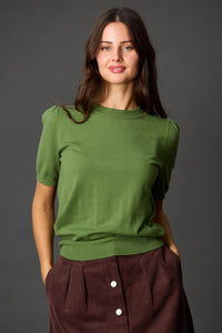 Puff Sleeve Knit Top