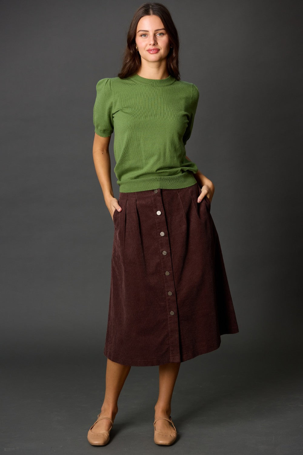 Puff Sleeve Knit Top