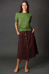 Puff Sleeve Knit Top