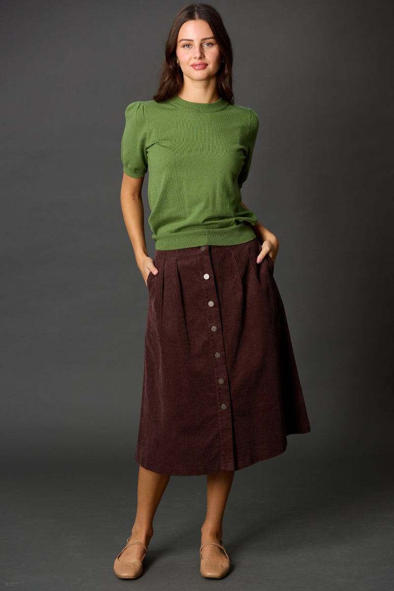 Puff Sleeve Knit Top