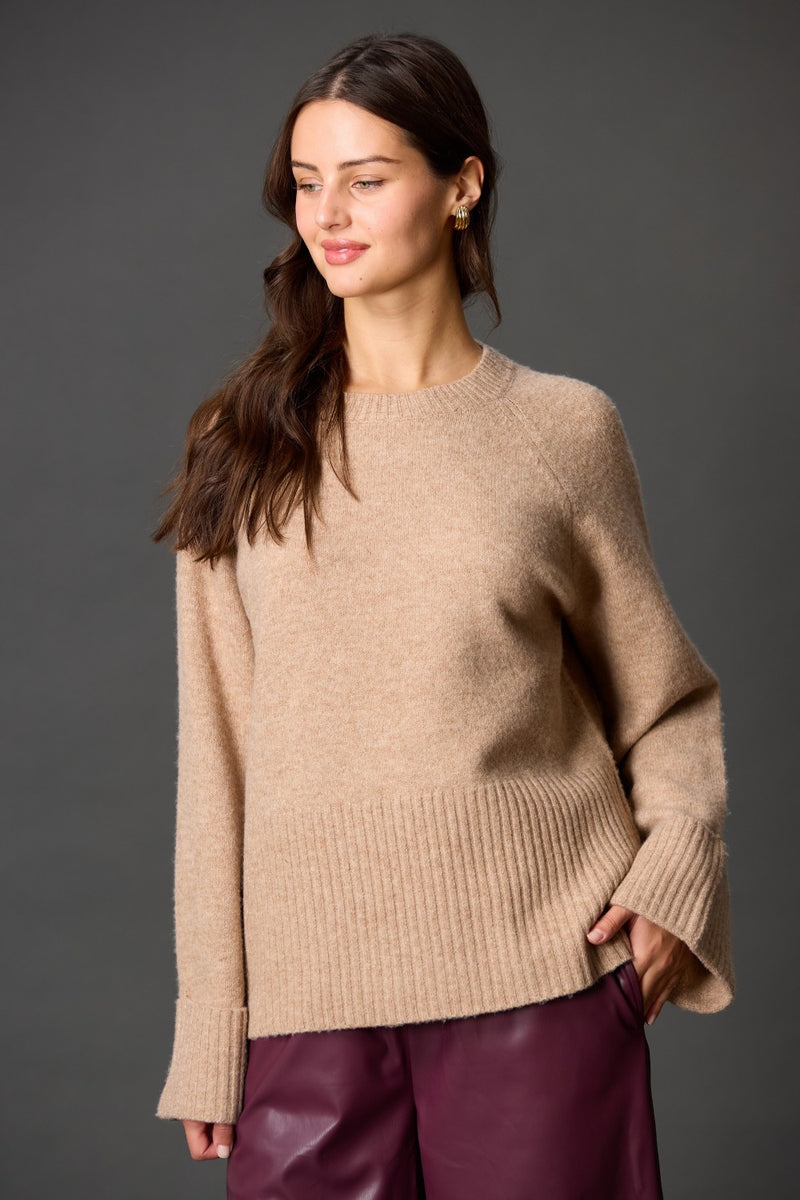 Wide Sleeve Cuff Sweater