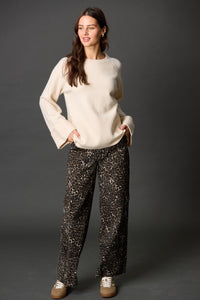 Wide Sleeve Cuff Sweater