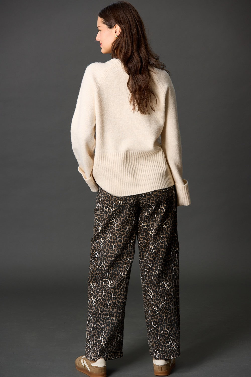 Wide Sleeve Cuff Sweater