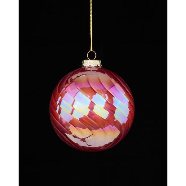 Swirl Glass Ball Ornament