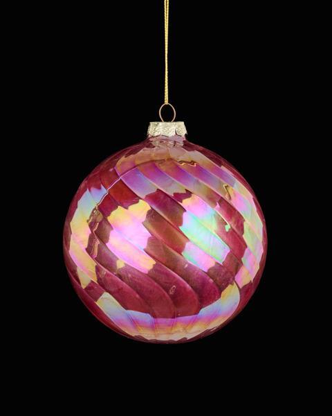 Swirl Glass Ball Ornament