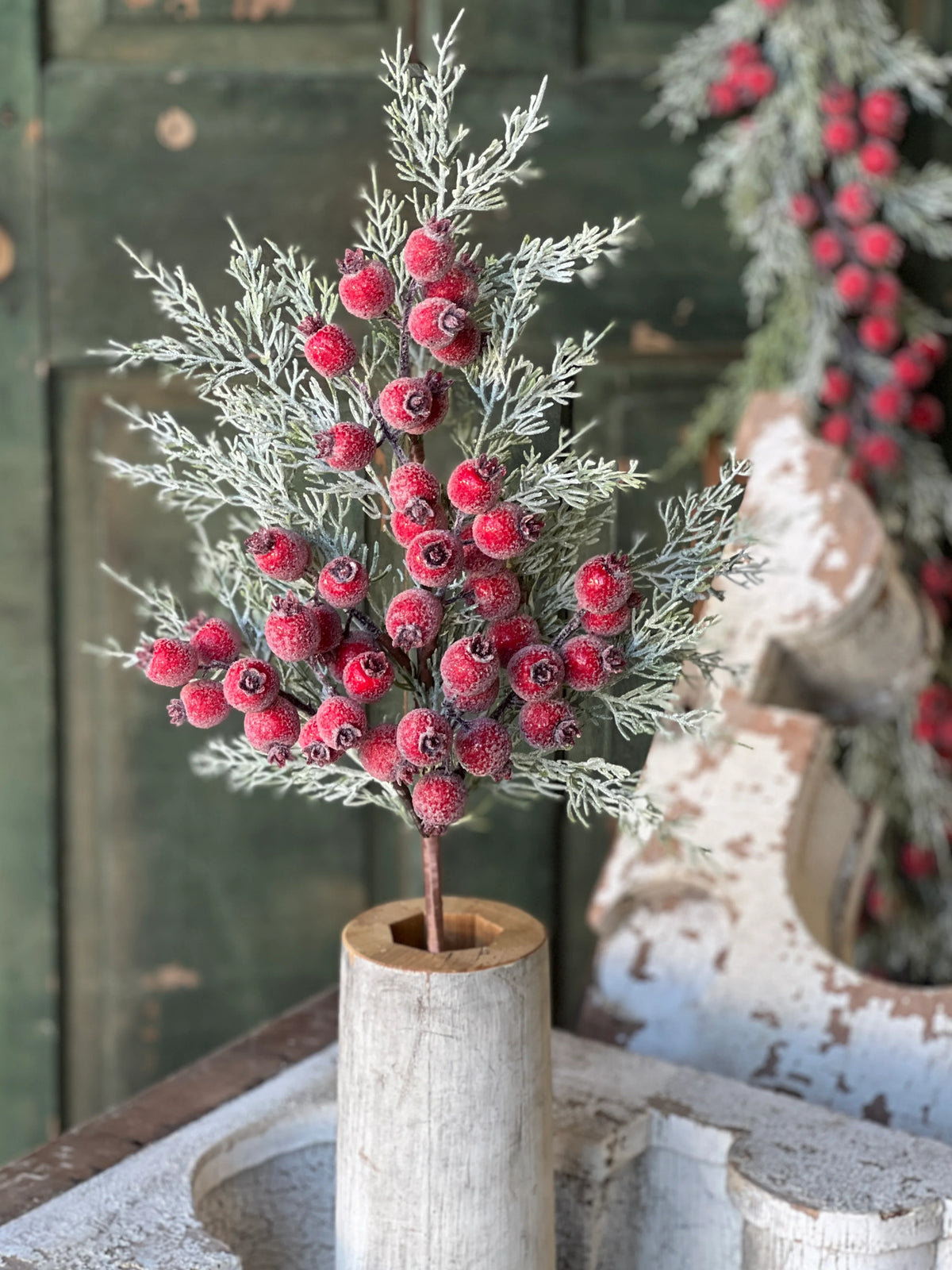 Icy Yule Berry Fir Spray