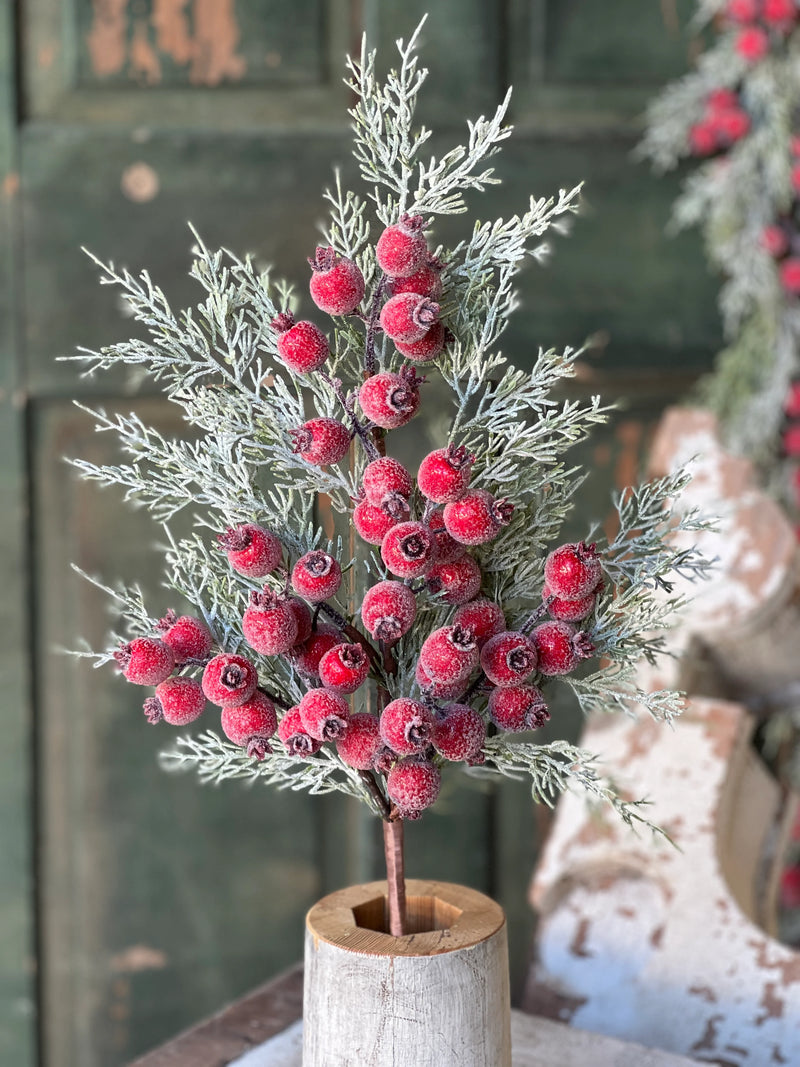 Icy Yule Berry Fir Spray