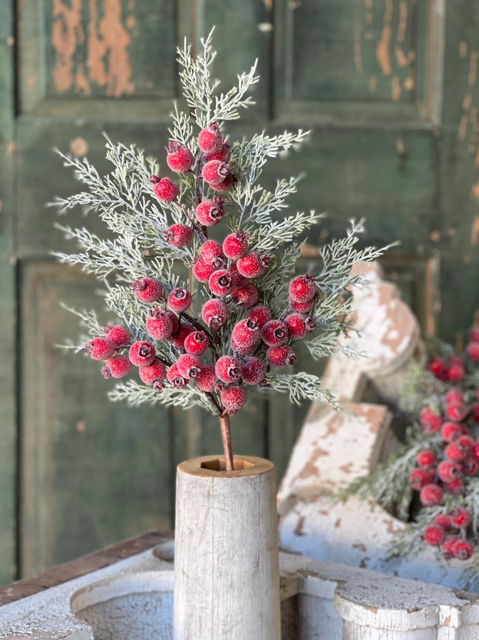 Icy Yule Berry Fir Spray