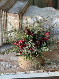 Divinity Berry Cedar Half Sphere