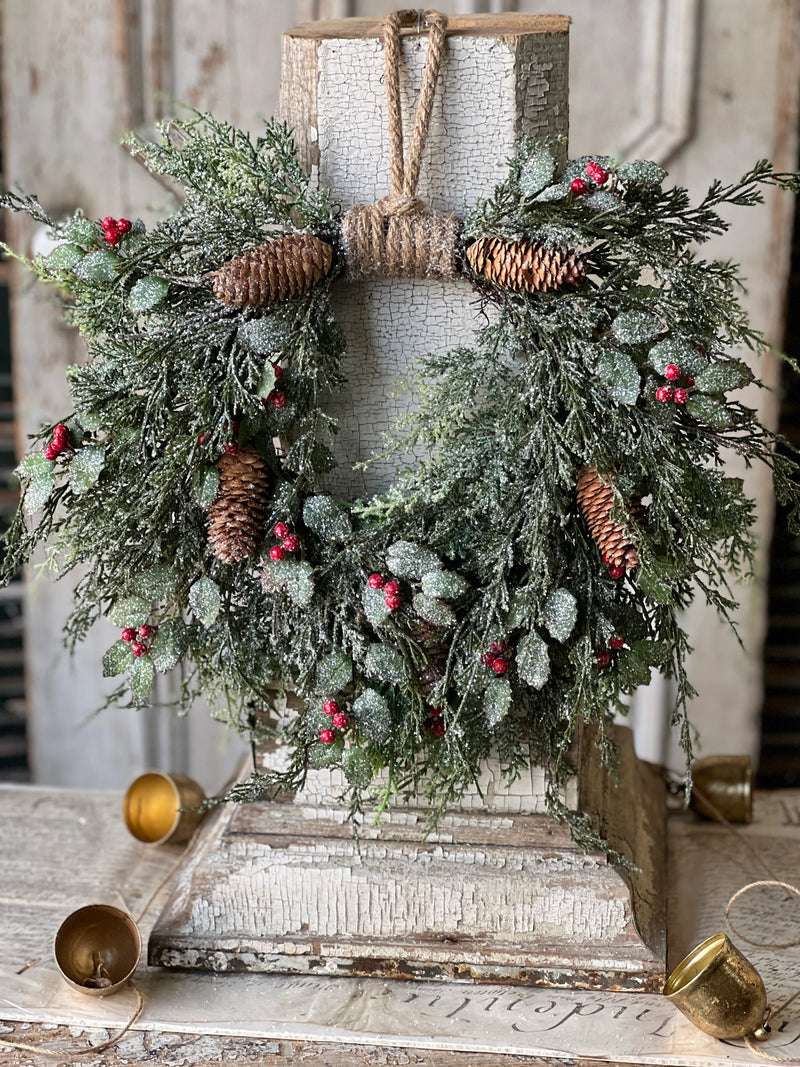 Holly Hill Cedar Hanging Wreath