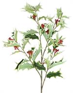 Holly Berry Leaf Spray