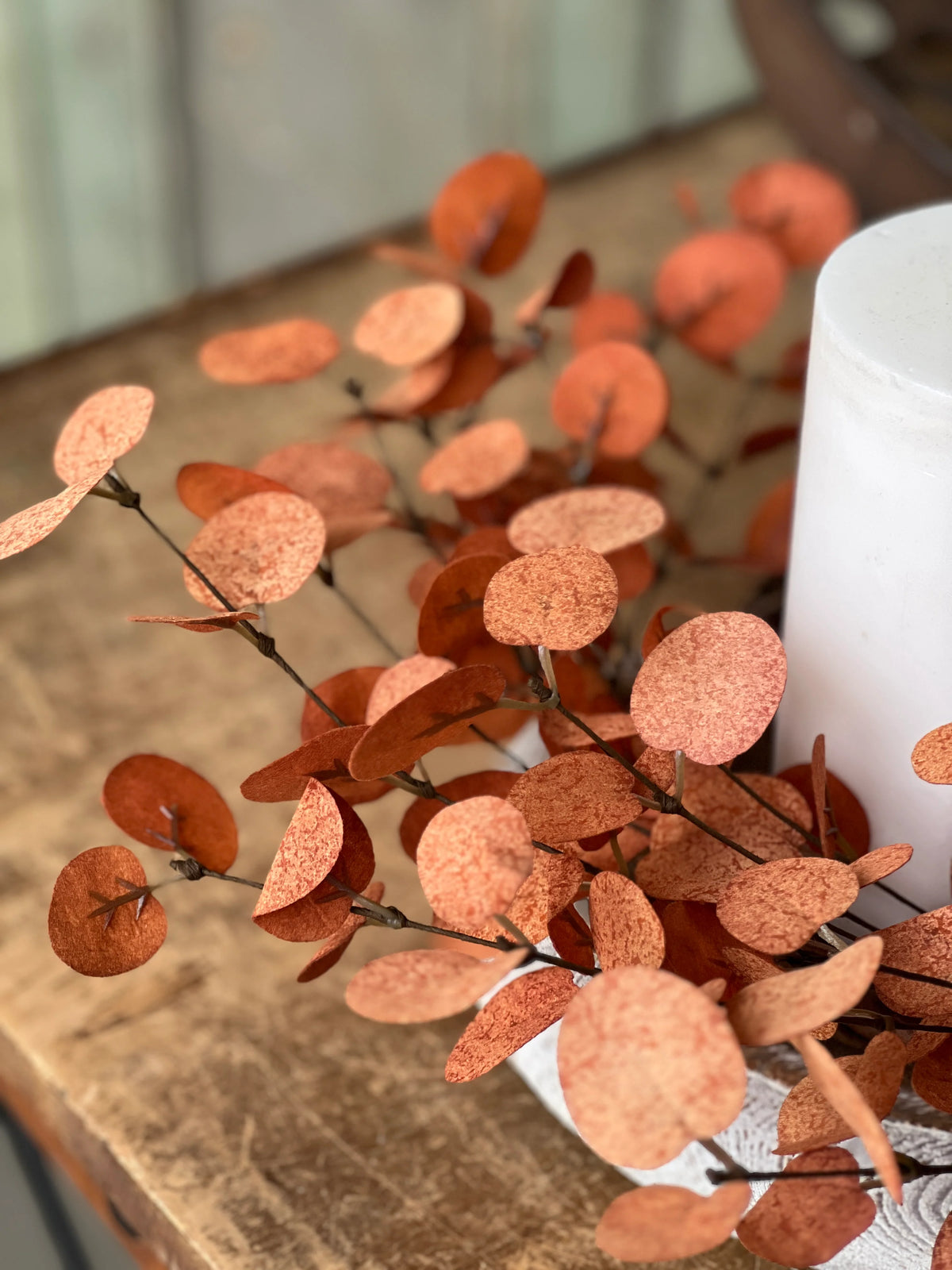 Penny Leaf Candle Ring