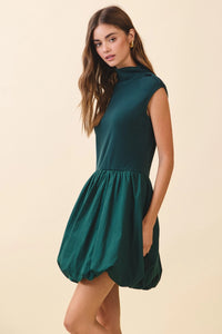 Bubble Hem Mini Dress
