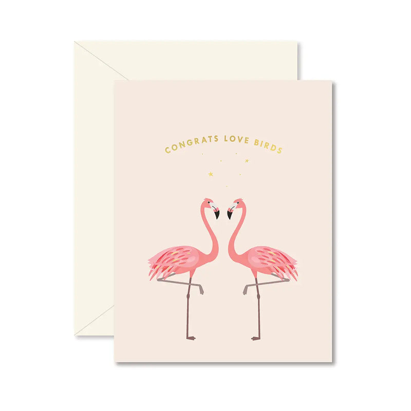 Love Birds Wedding Card