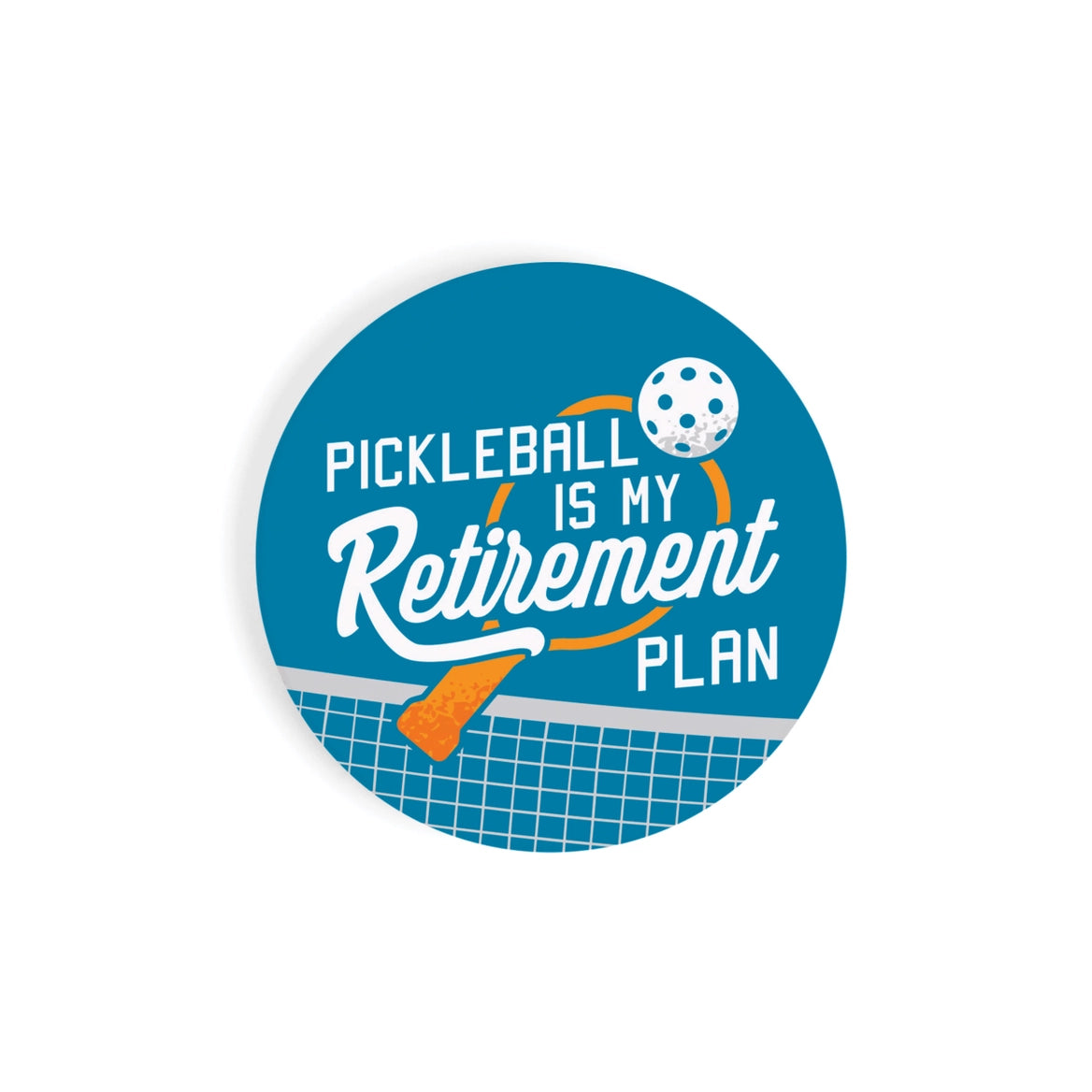 Pickleball Retirement Car Coaster