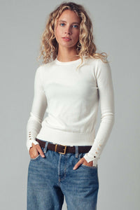 Button Cuff Slim Top