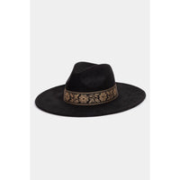 Floral Ribbon Fedora Hat