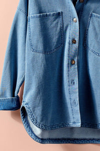 Western Relaxed Denim Top