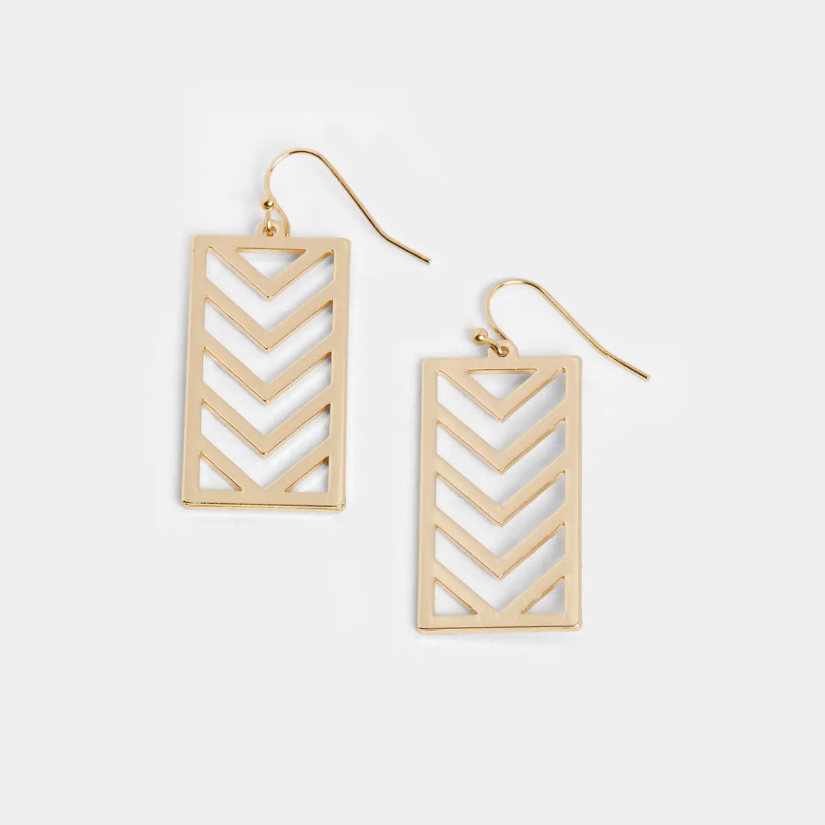Chevron Drop Earrings